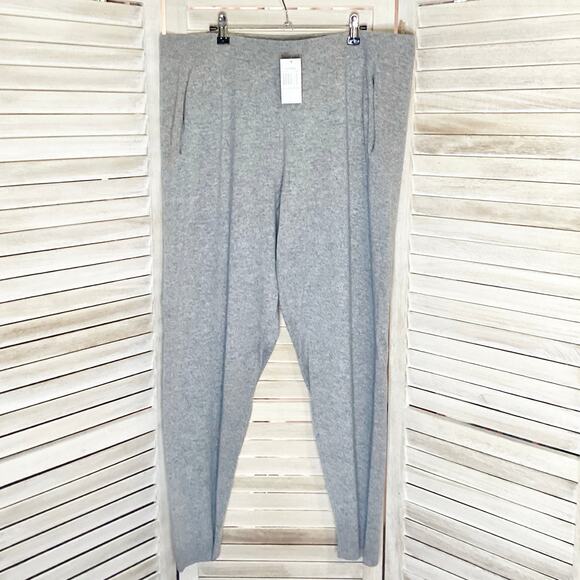 Neiman Marcus 3 Piece Heather Gray 100% Cashmere Lounge Set 1x NWT - Picture 10 of 12